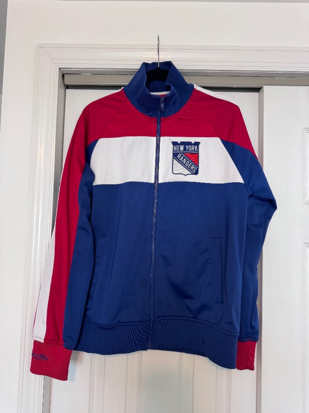 Mitchell & Ness Vintage Hockey New York Rangers Full Zip Track Jacket | Men's La